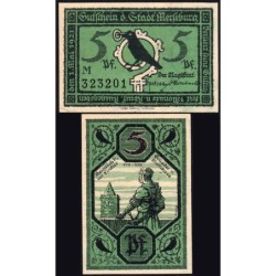 Allemagne - Notgeld - Merseburg - 5 pfennig - Lettre M - 01/05/1921 - Etat : pr.NEUF