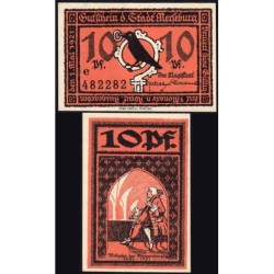 Allemagne - Notgeld - Merseburg - 10 pfennig - Lettre e - 01/05/1921 - Etat : NEUF