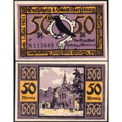 Allemagne - Notgeld - Merseburg - 50 pfennig - Lettre r - 01/05/1921 - Etat : SPL