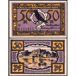 Allemagne - Notgeld - Merseburg - 50 pfennig - Lettre g - 01/05/1921 - Etat : SPL+