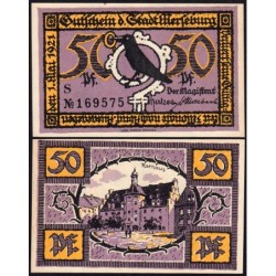 Allemagne - Notgeld - Merseburg - 50 pfennig - Lettre S - 01/05/1921 - Etat : NEUF