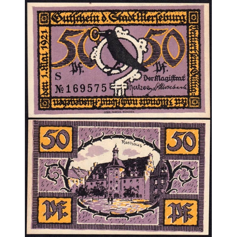 Allemagne - Notgeld - Merseburg - 50 pfennig - Lettre S - 01/05/1921 - Etat : NEUF