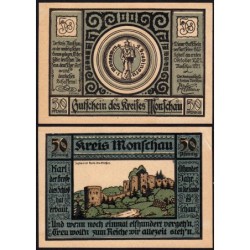 Allemagne - Notgeld - Monschau - 50 pfennig - Type 2 - 01/07/1921 - Etat : SPL