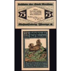 Allemagne - Notgeld - Monschau - 75 pfennig - 01/07/1921 - Etat : NEUF