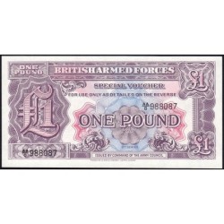 Grande-Bretagne - Billet militaire - Pick M22a - 1 pound - Série AA/8 - 1948 - Etat : NEUF