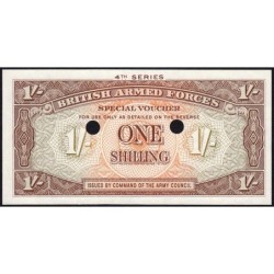 Grande-Bretagne - Billet militaire - Pick M32b - 1 shilling - 1962 - Annulé - Etat : NEUF