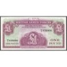 Grande-Bretagne - Billet militaire - Pick M36a - 1 pound - Série K/1 - 1962 - Etat : NEUF
