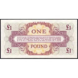 Grande-Bretagne - Billet militaire - Pick M36a - 1 pound - Série K/1 - 1962 - Etat : NEUF