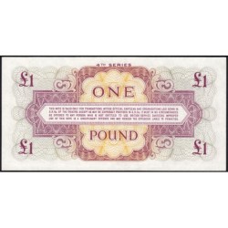 Grande-Bretagne - Billet militaire - Pick M36a - 1 pound - Série K/2 - 1962 - Etat : NEUF