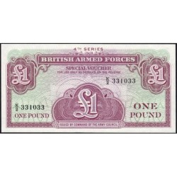 Grande-Bretagne - Billet militaire - Pick M36a - 1 pound - Série K/2 - 1962 - Etat : pr.NEUF