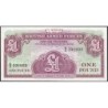 Grande-Bretagne - Billet militaire - Pick M36a - 1 pound - Série K/2 - 1962 - Etat : pr.NEUF