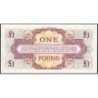 Grande-Bretagne - Billet militaire - Pick M36a - 1 pound - Série K/2 - 1962 - Etat : pr.NEUF