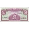 Grande-Bretagne - Billet militaire - Pick M36a - 1 pound - Série K/2 - 1962 - Etat : NEUF