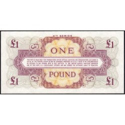 Grande-Bretagne - Billet militaire - Pick M36a - 1 pound - Série K/2 - 1962 - Etat : NEUF