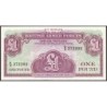 Grande-Bretagne - Billet militaire - Pick M36a - 1 pound - Série K/3 - 1962 - Etat : NEUF