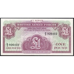 Grande-Bretagne - Billet militaire - Pick M36a - 1 pound - Série K/3 - 1962 - Etat : NEUF
