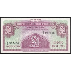 Grande-Bretagne - Billet militaire - Pick M36a - 1 pound - Série K/3 - 1962 - Etat : NEUF