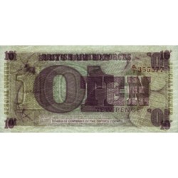 Grande-Bretagne - Billet militaire - Pick M48 - 10 new pence - Série A/1 - 1972 - Etat : NEUF