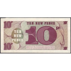 Grande-Bretagne - Billet militaire - Pick M48 - 10 new pence - Série A/2 - 1972 - Etat : SPL+