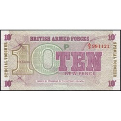 Grande-Bretagne - Billet militaire - Pick M48 - 10 new pence - Série A/3 - 1972 - Etat : NEUF