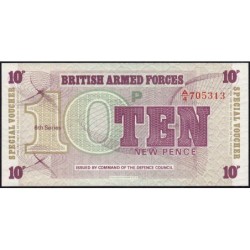 Grande-Bretagne - Billet militaire - Pick M48 - 10 new pence - Série A/4 - 1972 - Etat : NEUF