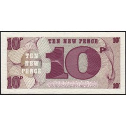 Grande-Bretagne - Billet militaire - Pick M48 - 10 new pence - Série A/4 - 1972 - Etat : NEUF