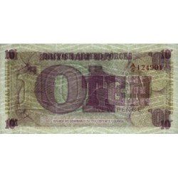 Grande-Bretagne - Billet militaire - Pick M48 - 10 new pence - Série A/5 - 1972 - Etat : NEUF