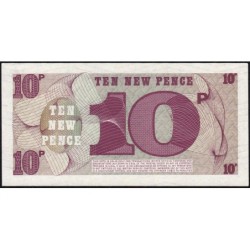 Grande-Bretagne - Billet militaire - Pick M48 - 10 new pence - Série A/6 - 1972 - Etat : NEUF