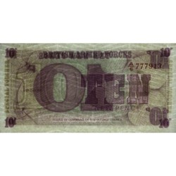 Grande-Bretagne - Billet militaire - Pick M48 - 10 new pence - Série A/6 - 1972 - Etat : NEUF