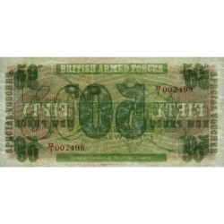 Grande-Bretagne - Billet militaire - Pick M49 - 50 new pence - Série B/1 - 1972 - Etat : NEUF