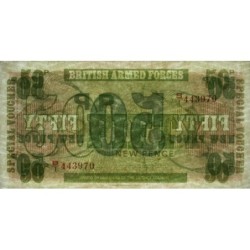 Grande-Bretagne - Billet militaire - Pick M49 - 50 new pence - Série B/1 - 1972 - Etat : NEUF