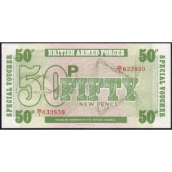 Grande-Bretagne - Billet militaire - Pick M49 - 50 new pence - Série B/1 - 1972 - Etat : NEUF