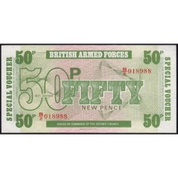 Grande-Bretagne - Billet militaire - Pick M49 - 50 new pence - Série B/2 - 1972 - Etat : NEUF