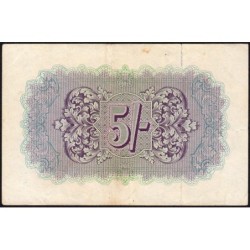 Grande-Bretagne - Billet militaire - Pick M4_1 - 5 shillings - Série A - 1943 - Etat : TTB