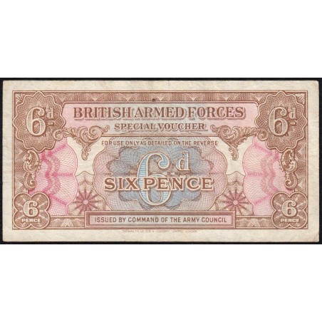 Grande-Bretagne - Billet militaire - Pick M10a - 6 pence - Sans série - 1946/1947 - Etat : TB+