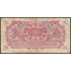 Grande-Bretagne - Billet militaire - Pick M12a - 2 shillings 6 pence - Sans série - 1946/1947 - Etat : TB-