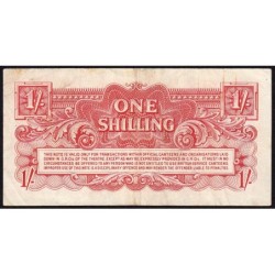 Grande-Bretagne - Billet militaire - Pick M18a - 1 shilling - Sans série - 1948 - Etat : TTB