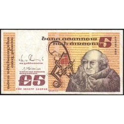 Irlande - Pick 71e - 5 pounds - Série EDF - 14/09/1988 - Etat : TB