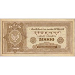 Pologne - Pick 33 - 50'000 marek - Série I - 10/10/1922 - Etat : SUP