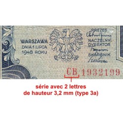 Pologne - Pick 137_3a1 - 20 zlotych - Série CB - 01/07/1948 - Etat : TB-