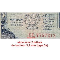 Pologne - Pick 137_3a1 - 20 zlotych - Série CE - 01/07/1948 - Etat : TB-