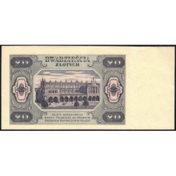 Pologne - Pick 137_3b1 - 20 zlotych - Série EC - 01/07/1948 - Etat : SUP