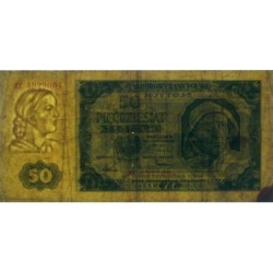 Pologne - Pick 138_3a - 50 zlotych - Série AY - 01/07/1948 - Etat : TB