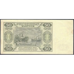 Pologne - Pick 138_3b - 50 zlotych - Série EN - 01/07/1948 - Etat : TTB+