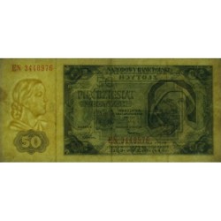 Pologne - Pick 138_3b - 50 zlotych - Série EN - 01/07/1948 - Etat : TTB+