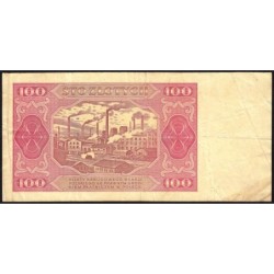 Pologne - Pick 139_a3 - 100 zlotych - Série IZ - 01/07/1948 - Etat : TB-