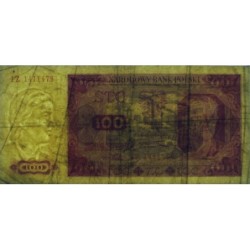 Pologne - Pick 139_a3 - 100 zlotych - Série IZ - 01/07/1948 - Etat : TB-