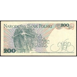 Pologne - Pick 144b_2 - 200 zlotych - Série CG - 01/06/1982 - Etat : TTB-