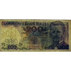 Pologne - Pick 144b_2 - 200 zlotych - Série CG - 01/06/1982 - Etat : TTB-