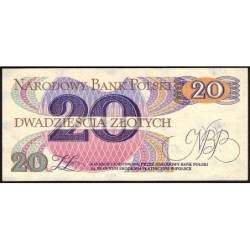 Pologne - Pick 149b - 20 zlotych - Série AE - 01/06/1982 - Etat : pr.NEUF